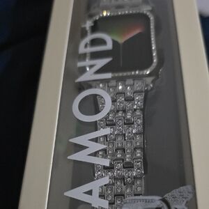 Silver Crystal Link Watch Band for Apple Watch